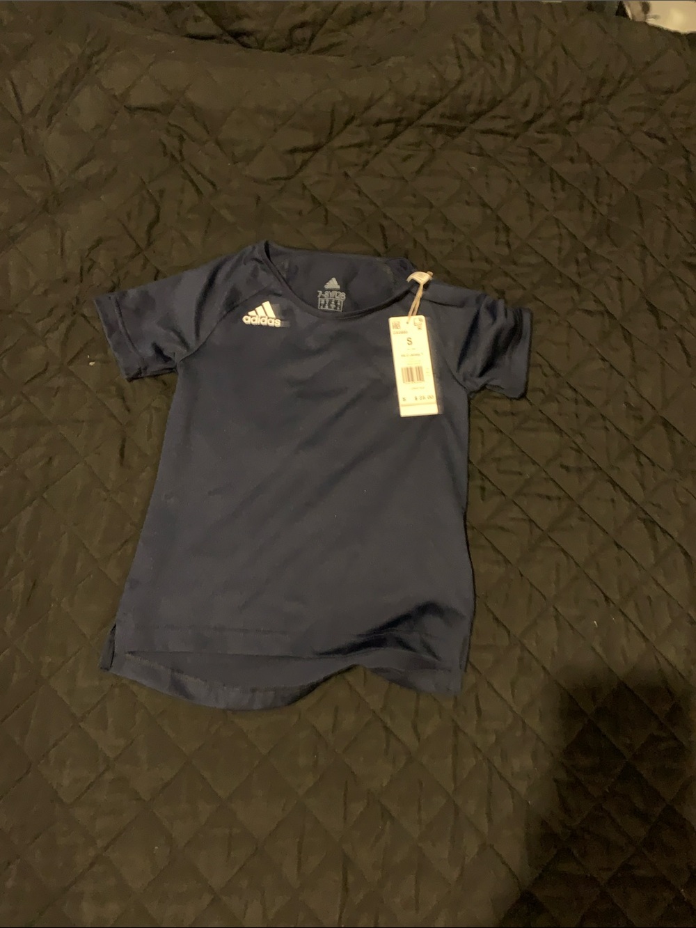 adidas Kids Navy Short Sleeve Athletic Tee